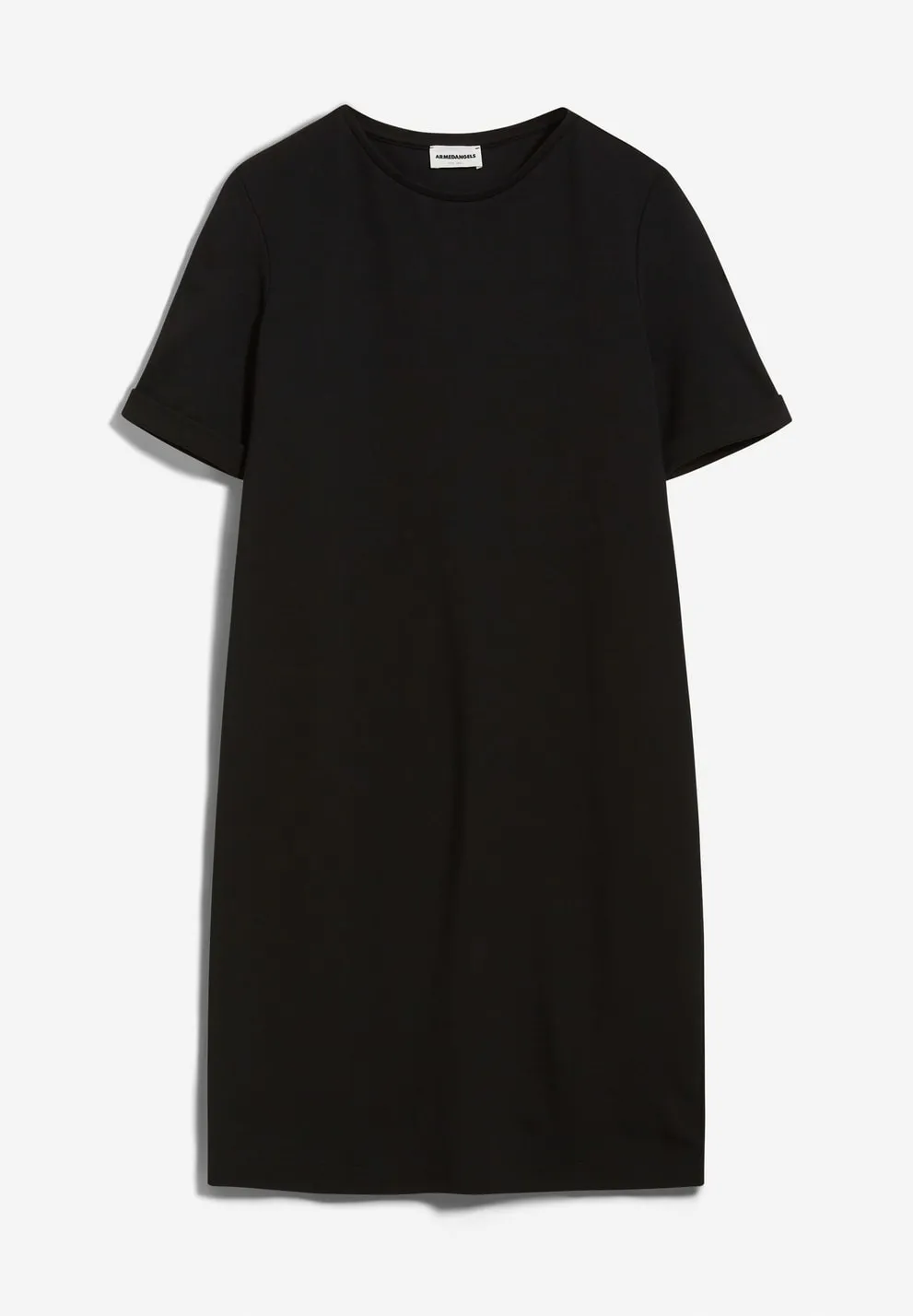 Maailana Black Jersey Short Sleeve Dress In Lenzing Ecovero Viscose