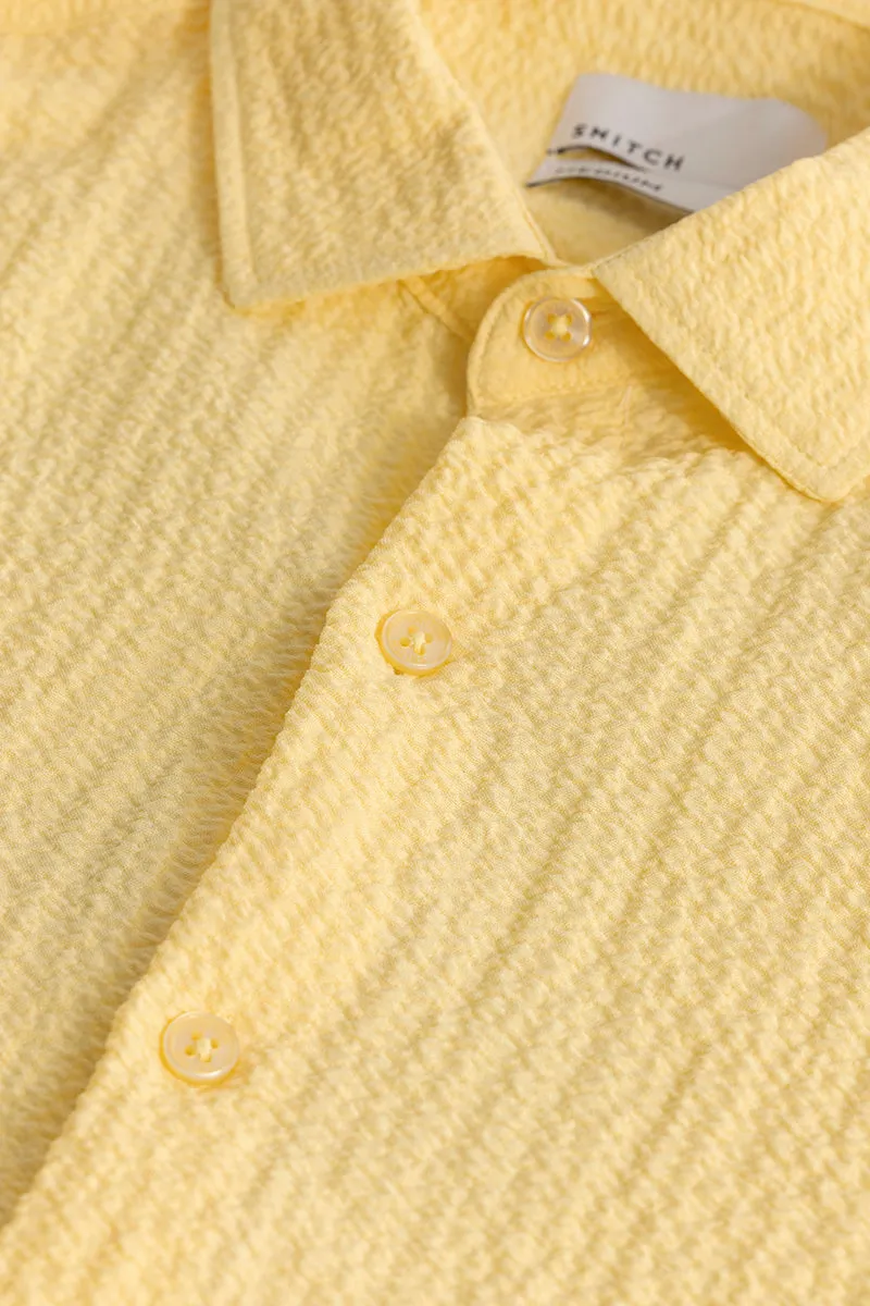 Mash Wrinkle Yellow Shirt