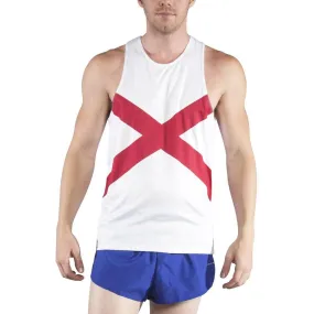 Men's Printed Singlet- Alabama