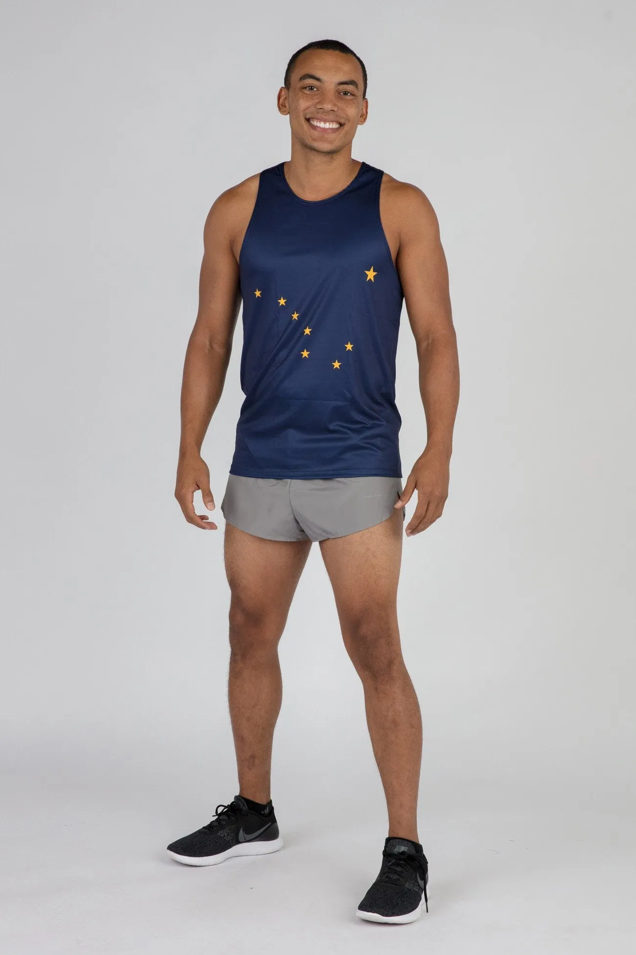 Men's Printed Singlet- Alaska