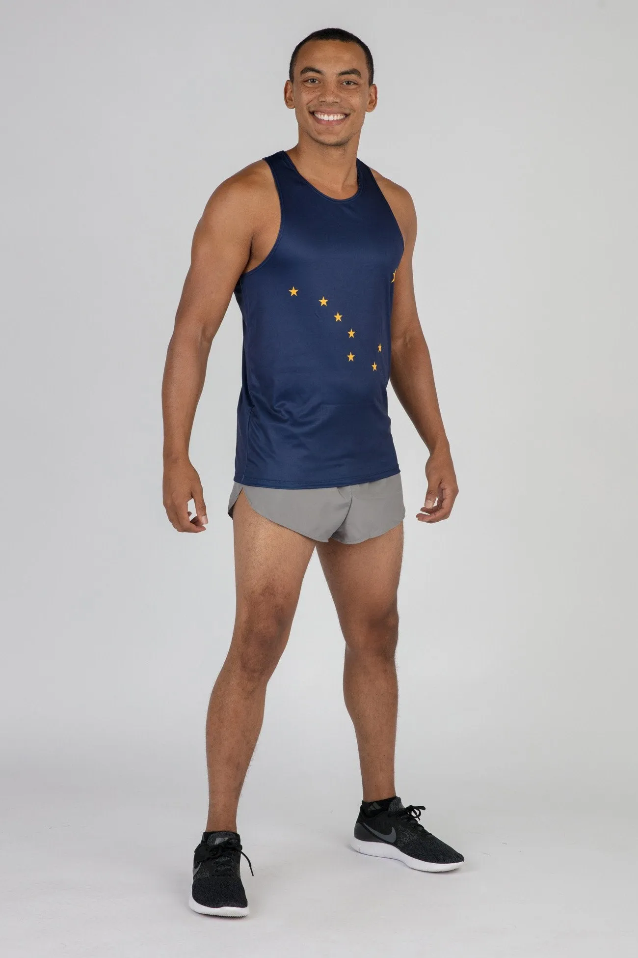 Men's Printed Singlet- Alaska