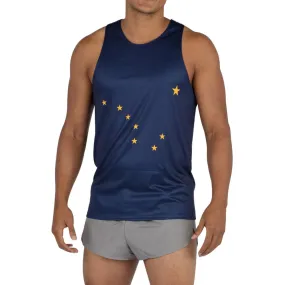 Men's Printed Singlet- Alaska