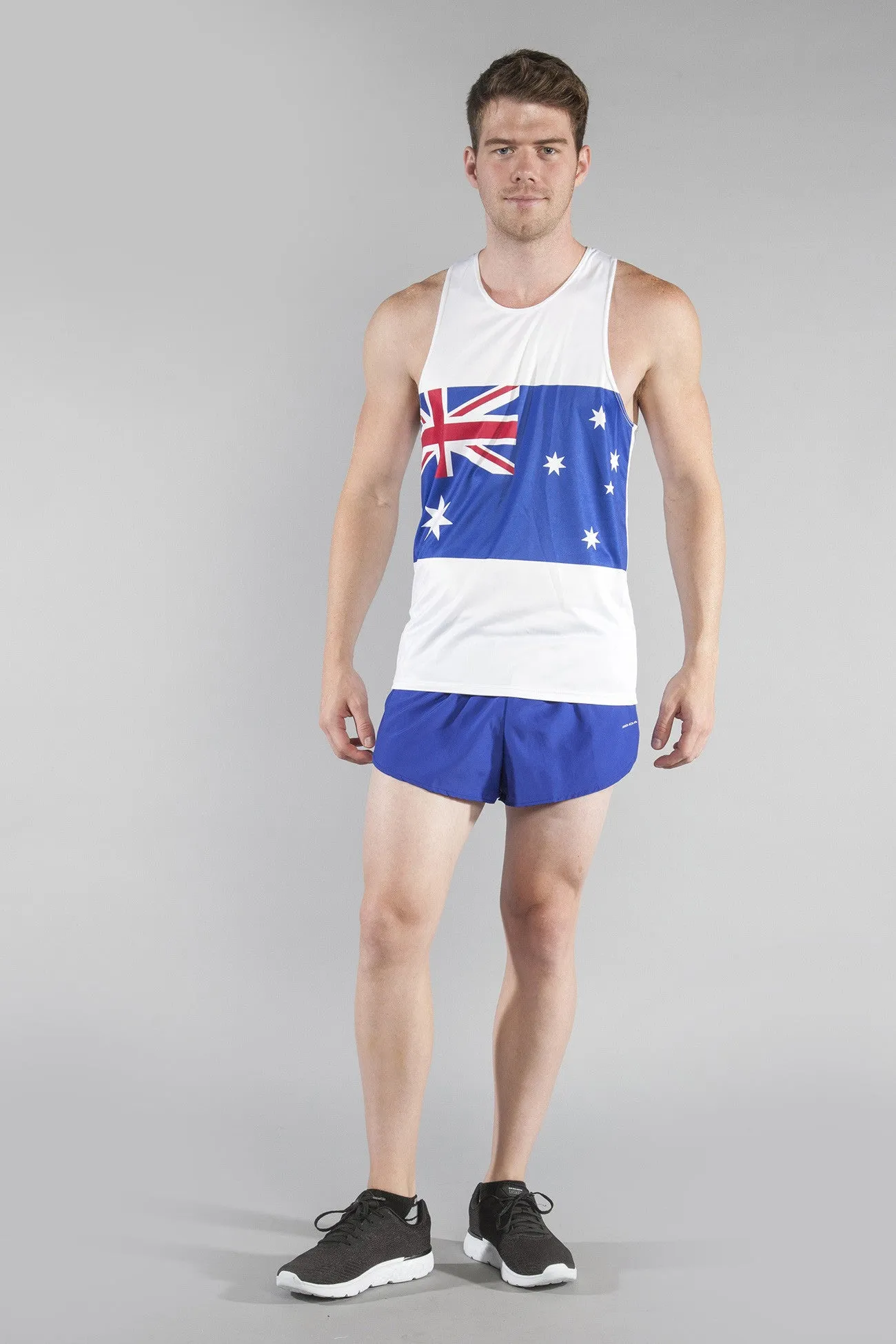 Men's Printed Singlet- Australia