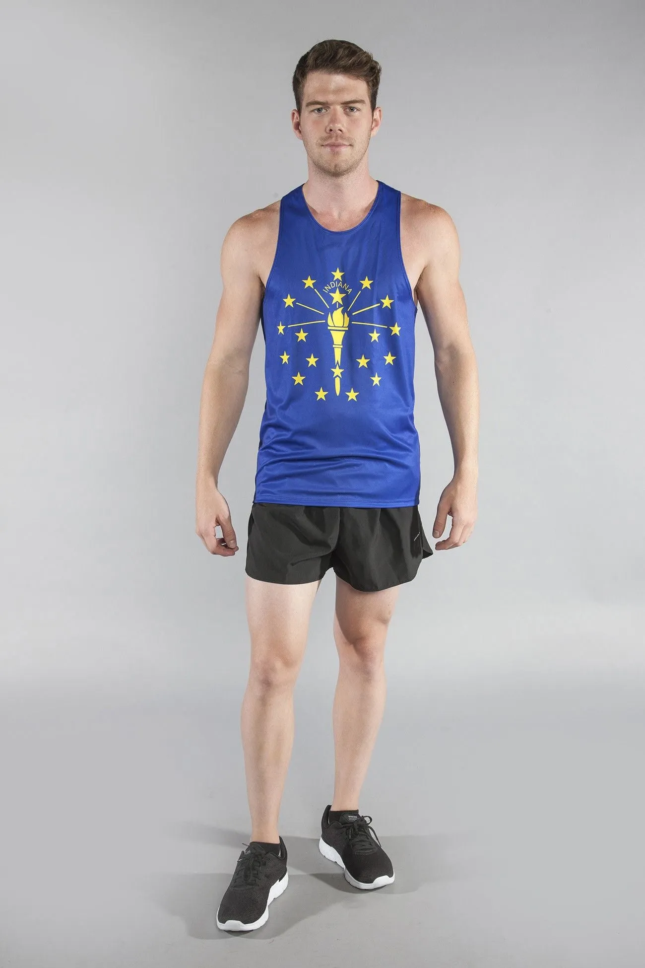 Men's Printed Singlet- Indiana