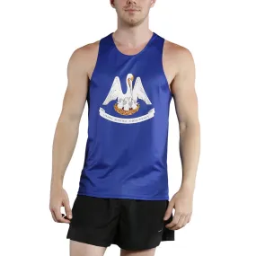 Men's Printed Singlet- Louisiana