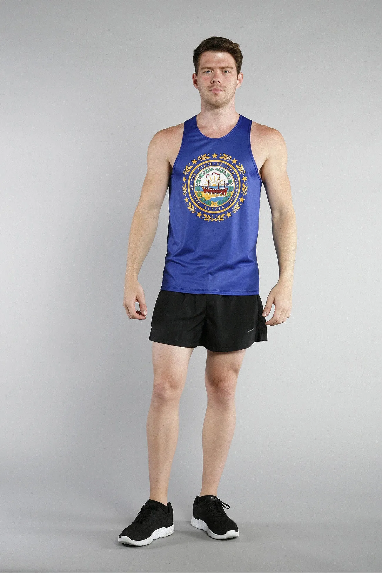 Men's Printed Singlet- New Hampshire