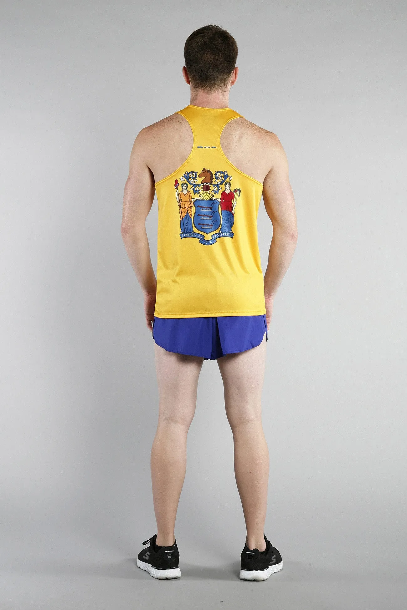 Men's Printed Singlet- New Jersey