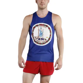 Men's Printed Singlet- Virginia