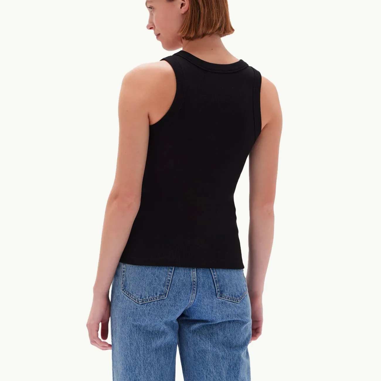 Miana Organic Rib Tank - True Black