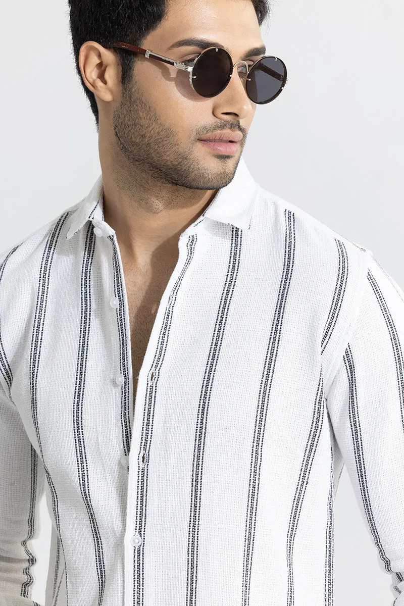 Mod Stripe White Shirt