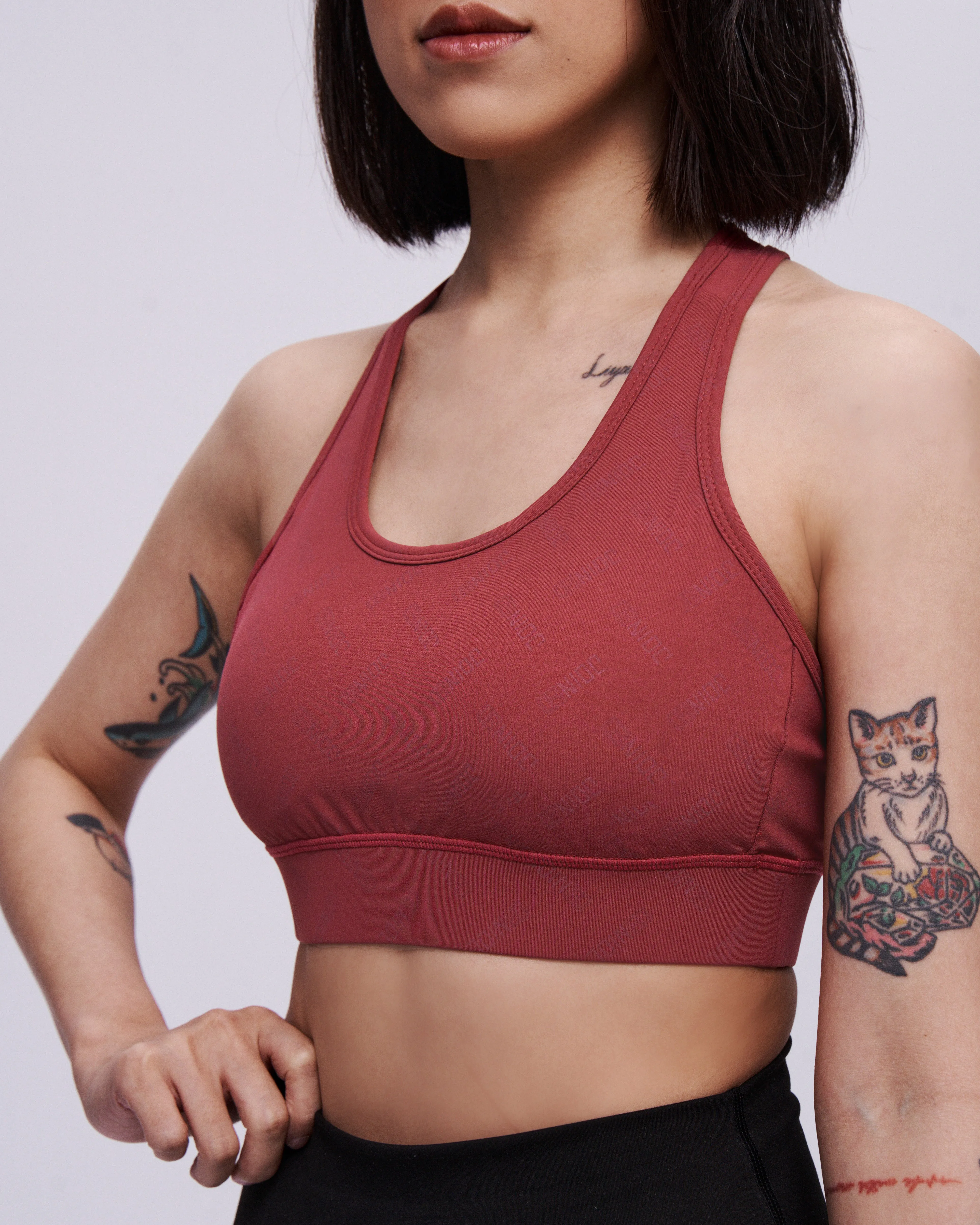 Monogram Racerback Sports Bra