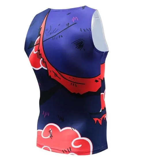 Naruto Battle Damaged 'Akatsuki' Compression Tank Top