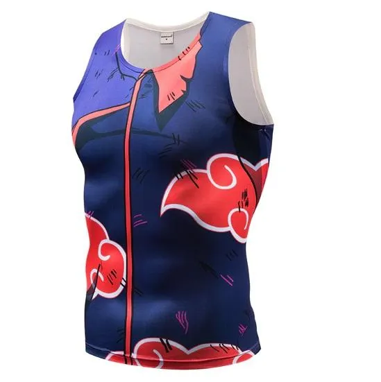 Naruto Battle Damaged 'Akatsuki' Compression Tank Top