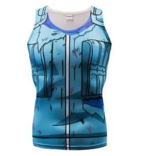 Naruto Battle Damaged 'Kakashi' Compression Tank Top