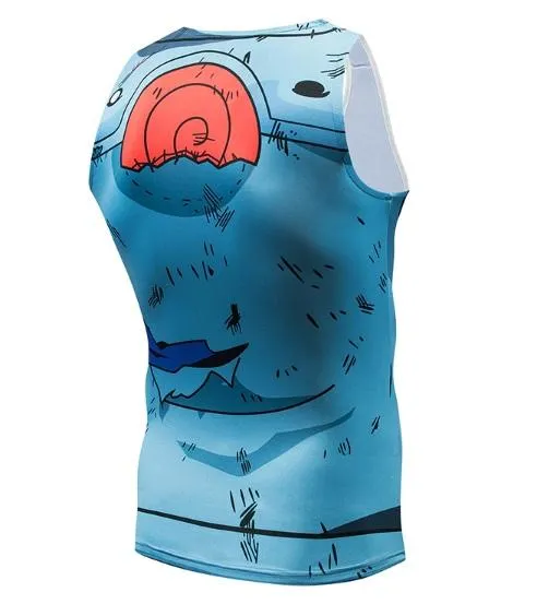 Naruto Battle Damaged 'Kakashi' Compression Tank Top