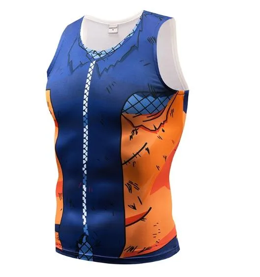 Naruto Battle Damaged 'Teen Naruto' Compression Tank Top