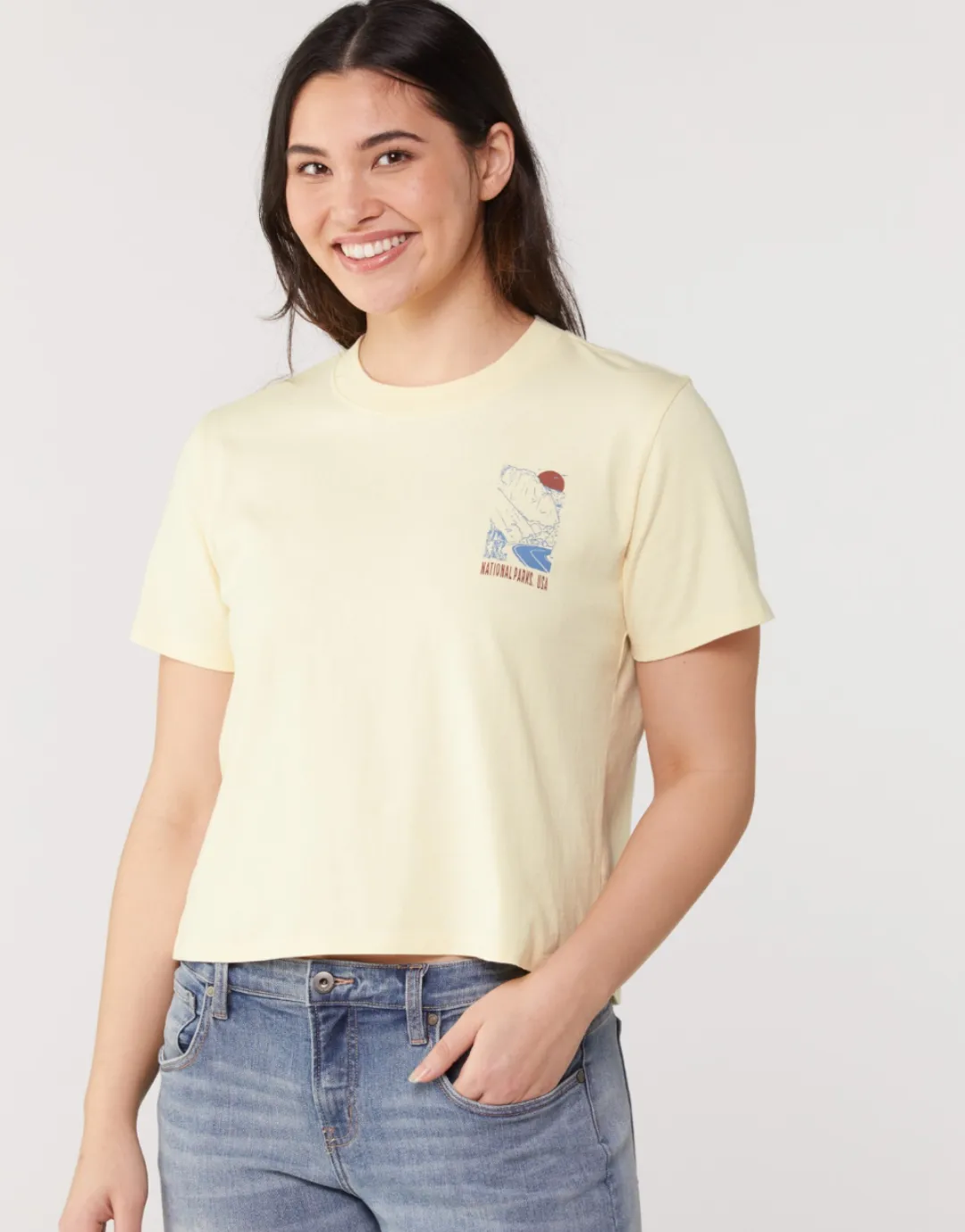 National Parks of the USA Fill In Boxy Tee