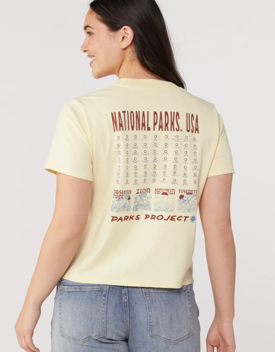 National Parks of the USA Fill In Boxy Tee