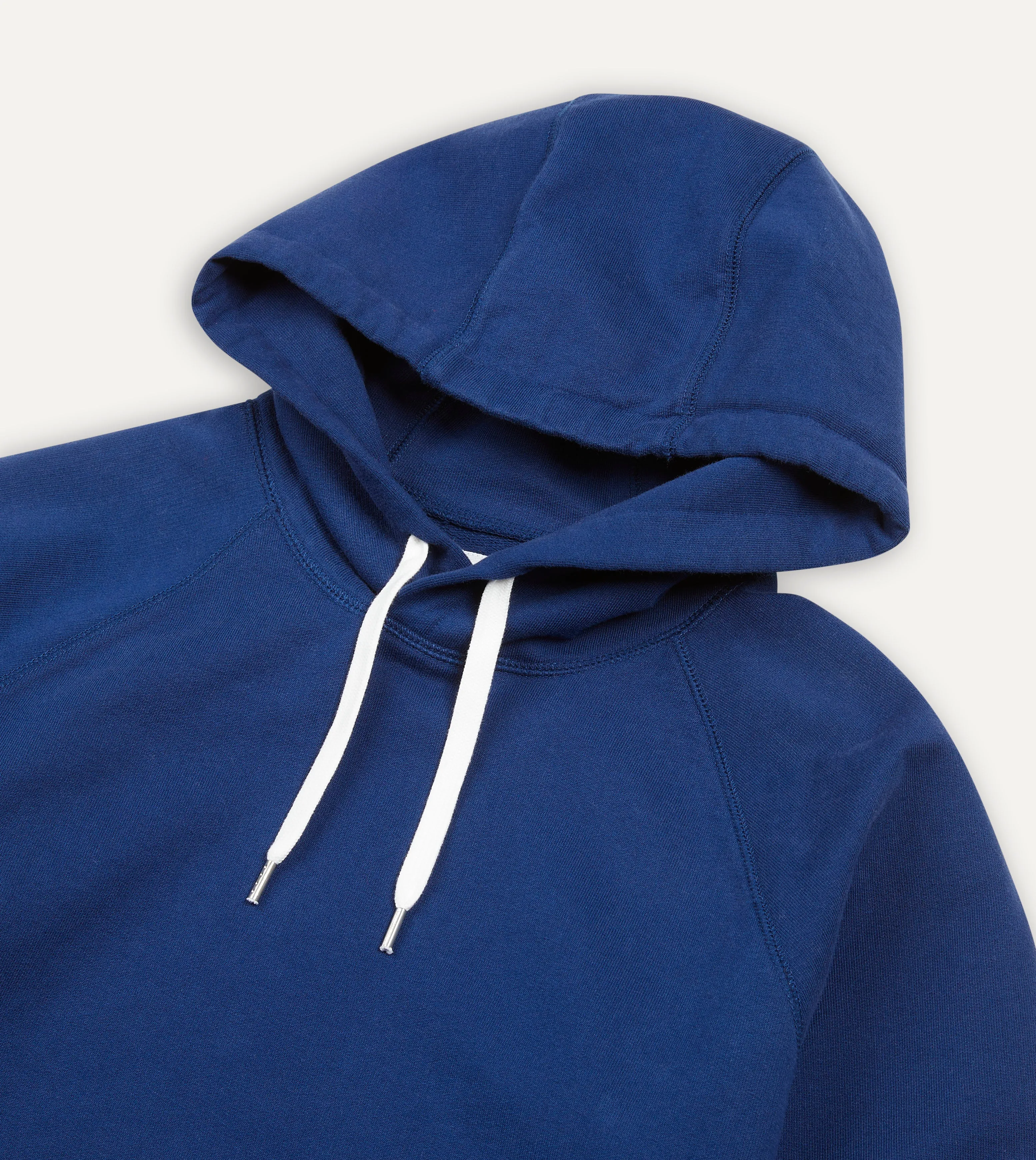 Navy Cotton Hooded Sweatshirt