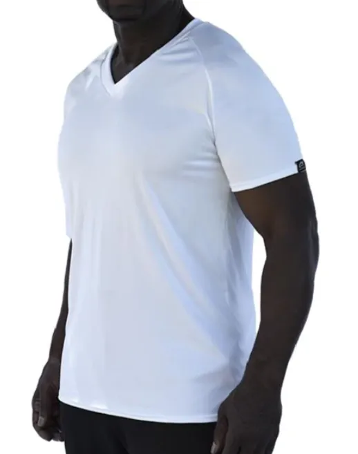 NEW! MICROTECH SHORT SLEEVE V-NECK RAGLAN SHIRT by WSI 652YVRW