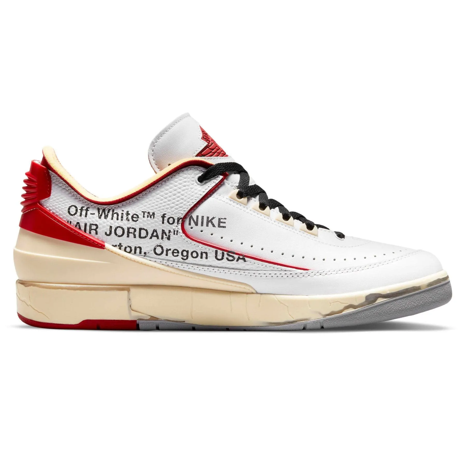 Off-White x Air Jordan 2 Retro Low SP 'White Varsity Red'