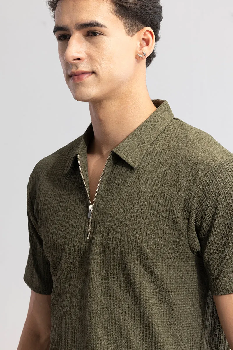 Pinnacle Olive Polo T-Shirt