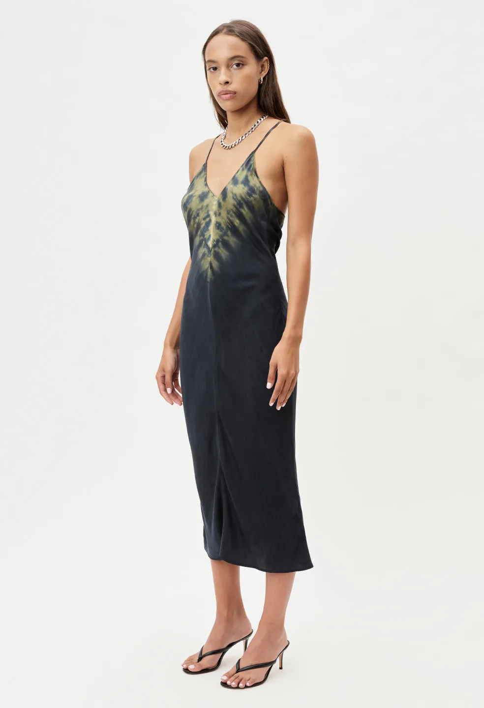 Racerback Midi Dress / Mineral Tie Dye