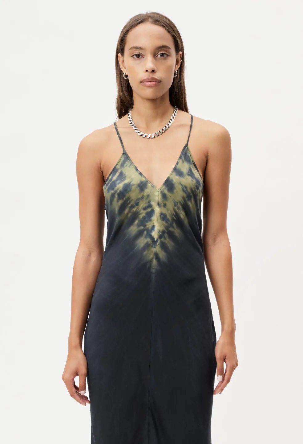 Racerback Midi Dress / Mineral Tie Dye