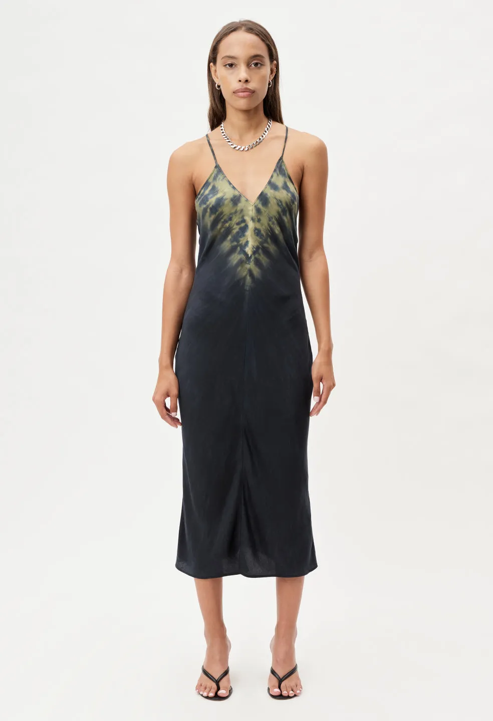 Racerback Midi Dress / Mineral Tie Dye