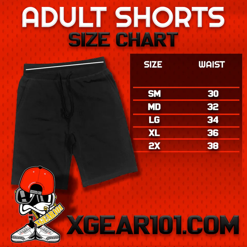 RED CHERRY BOMBS : Black Cotton Terry Fleece Shorts