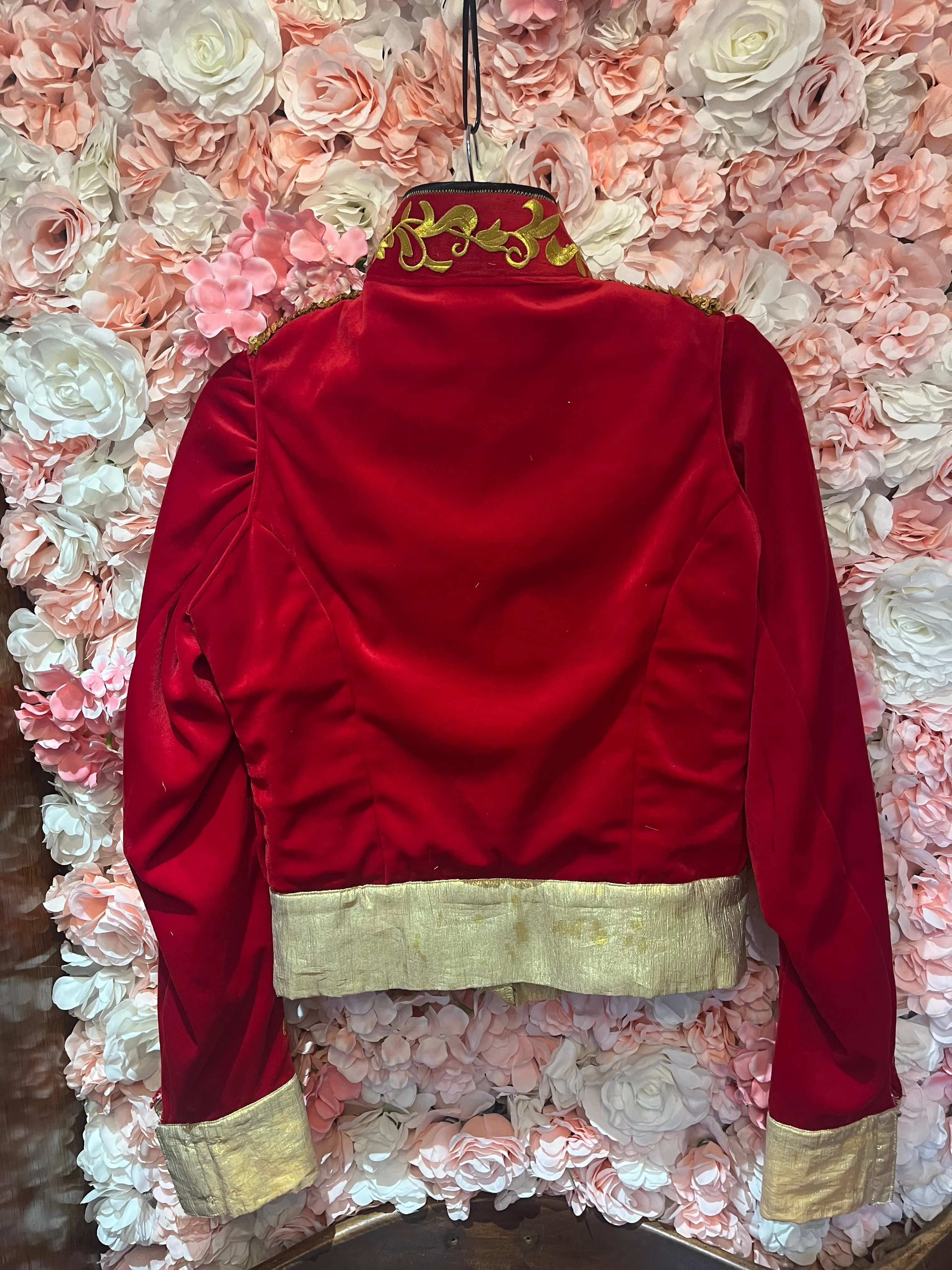 Red velvet Nutcracker soldier tunic - hire only