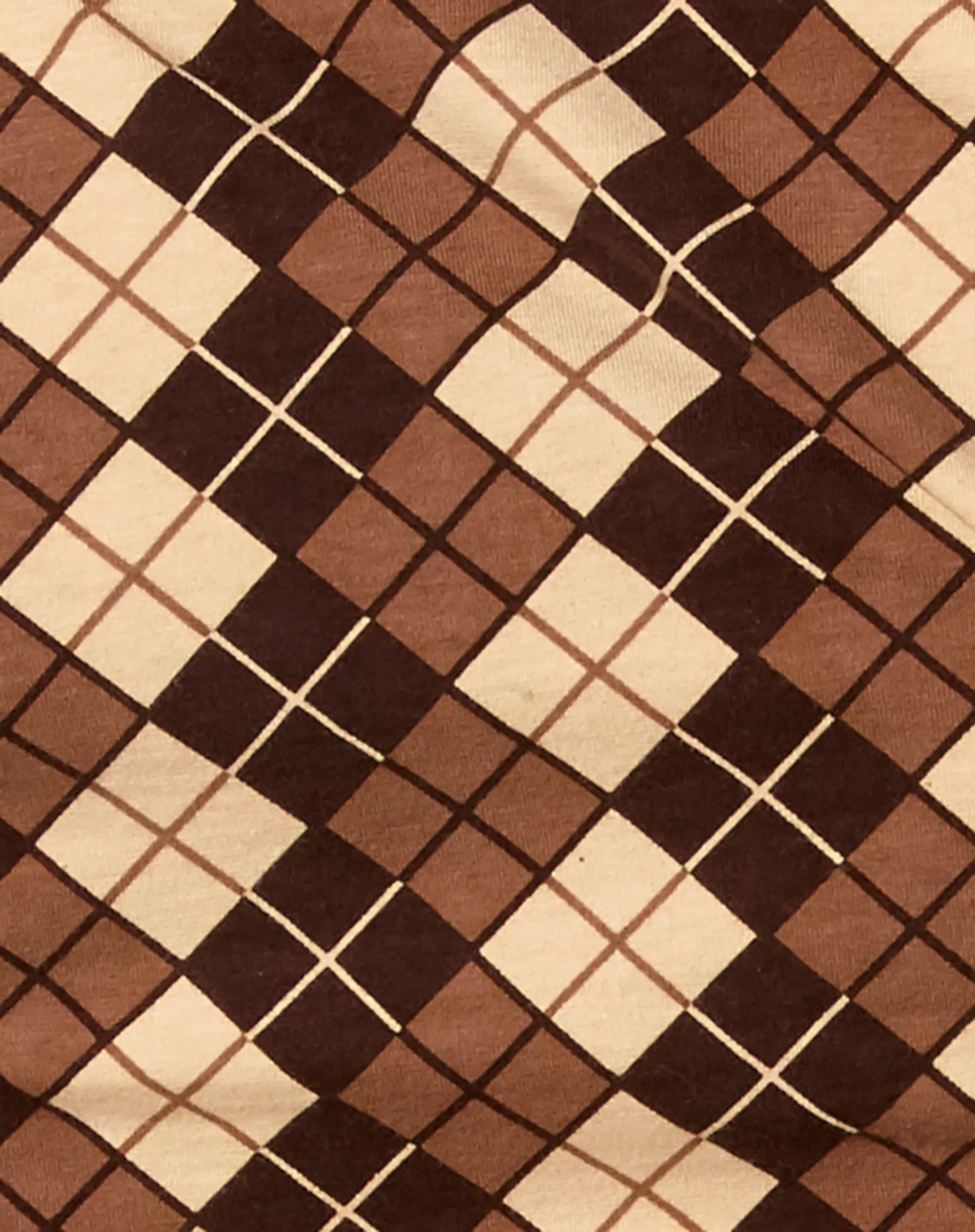 Rezul Shirt in Argyle Brown