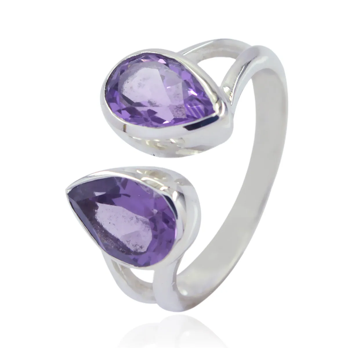 Riyo Fair Gemstone Amethyst 925 Sterling Silver Ring Endless Jewelry