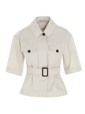 'S Max Mara Rea Belted Short Sleeve Shirt