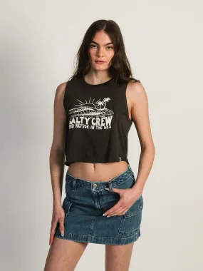 SALTY CREW SHORE BREAK CROPPED TANK TOP