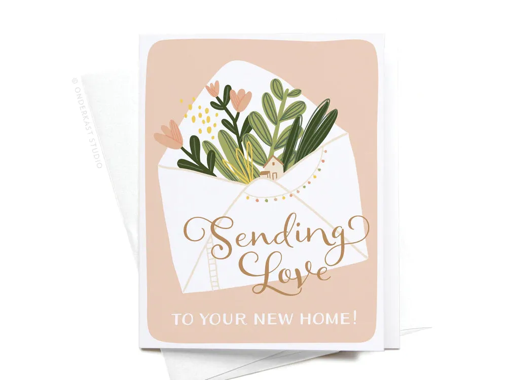 Sending Love To You New Home Greeting Card