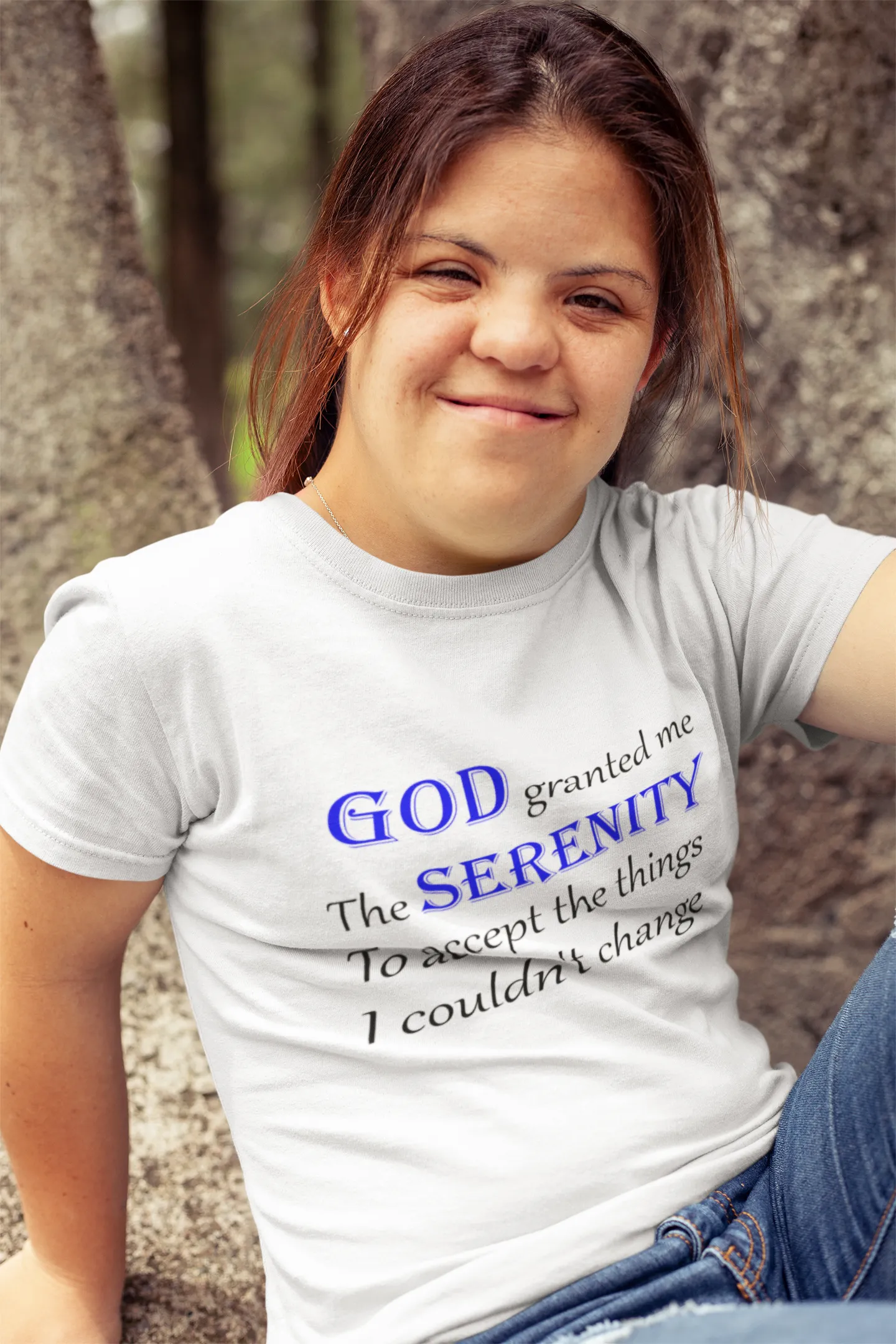 Serenity Prayer Unisex Heavy Cotton Tee, Serenity T-shirt, Mental Health T-shirt