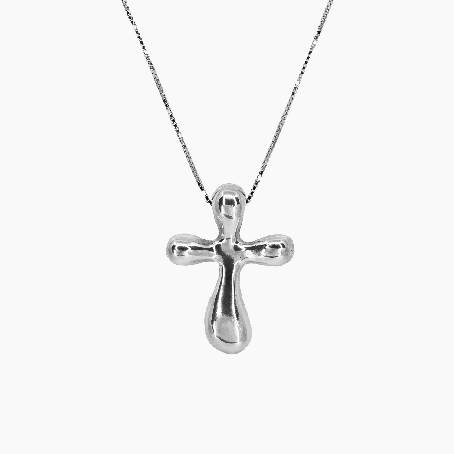 Smooth Cross Pendant in Sterling Silver