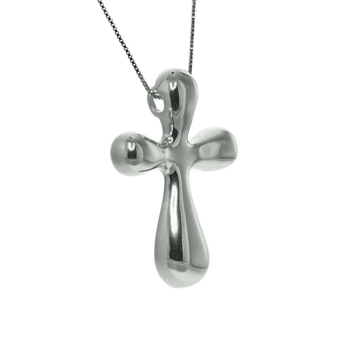 Smooth Cross Pendant in Sterling Silver