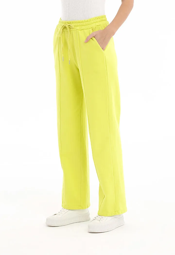 Solid Elasticated Waist Trouser