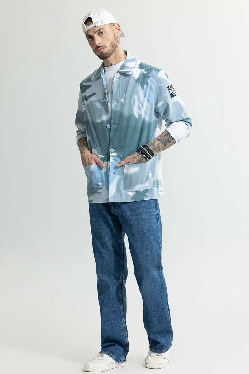 Splash Vibrance Blue Overshirt