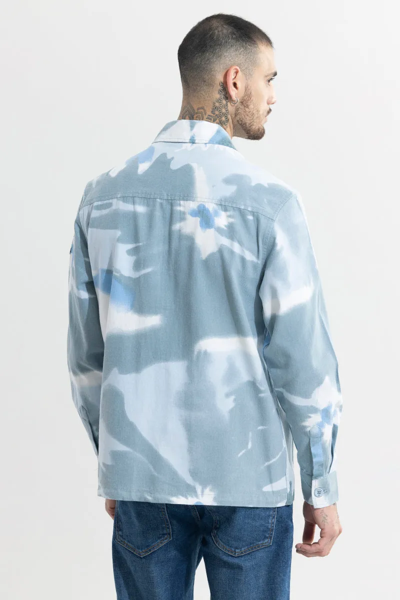 Splash Vibrance Blue Overshirt