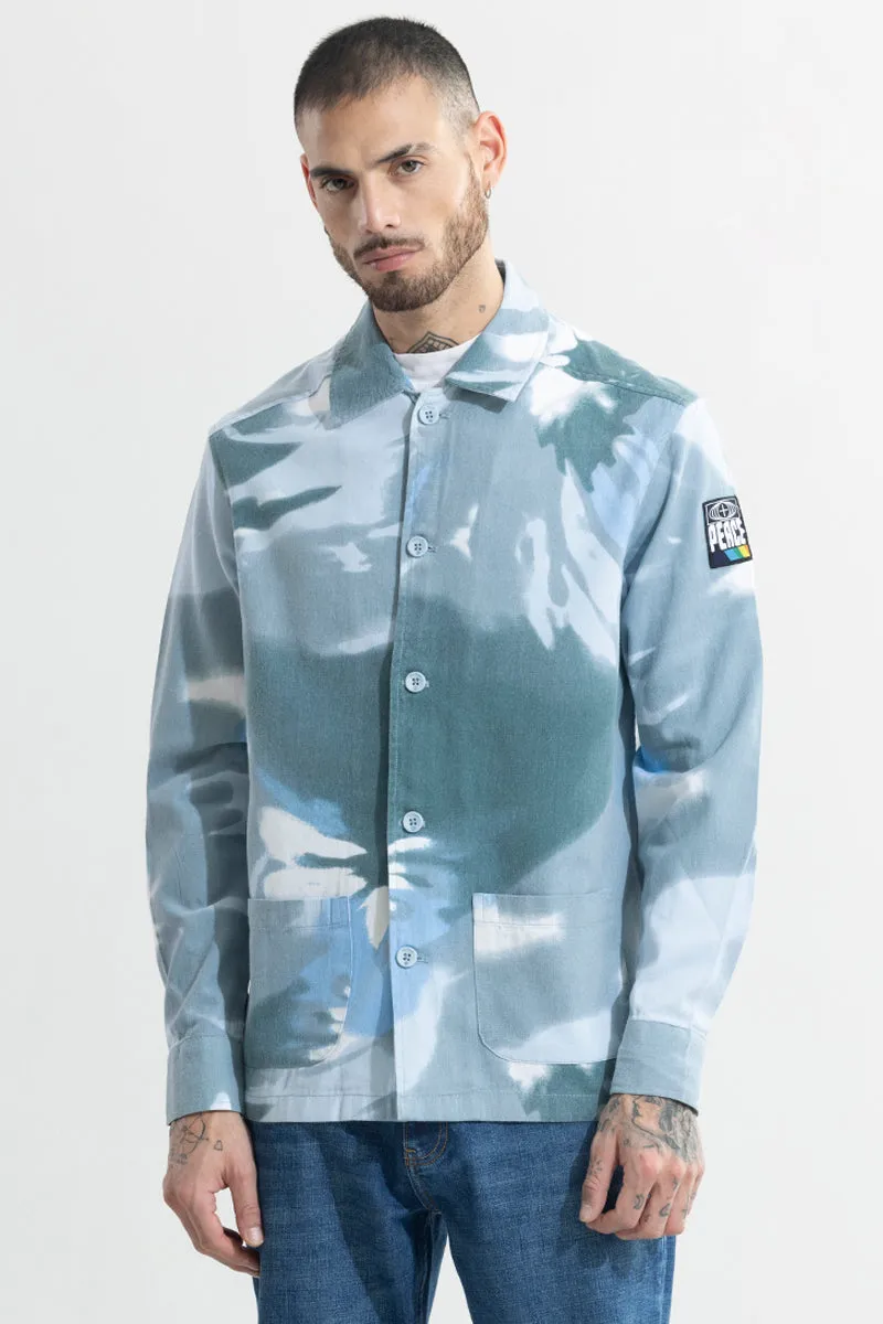 Splash Vibrance Blue Overshirt