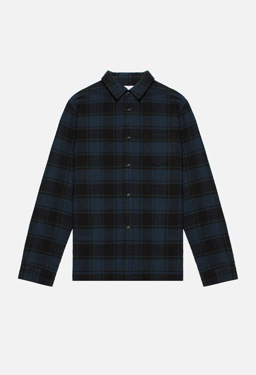 Straight Hem Button Up / Navy