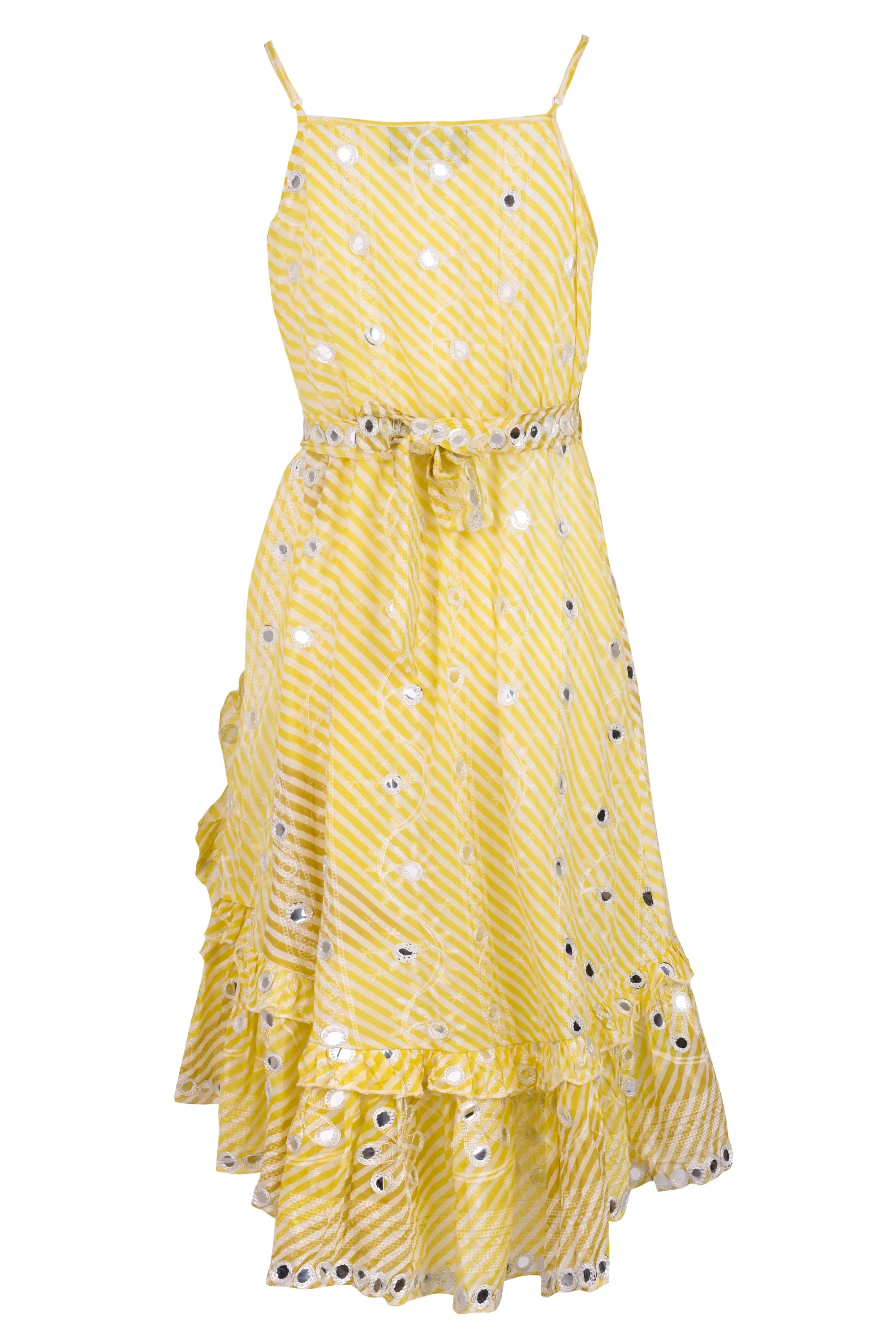 The Cami Wrap Dress in Yellow