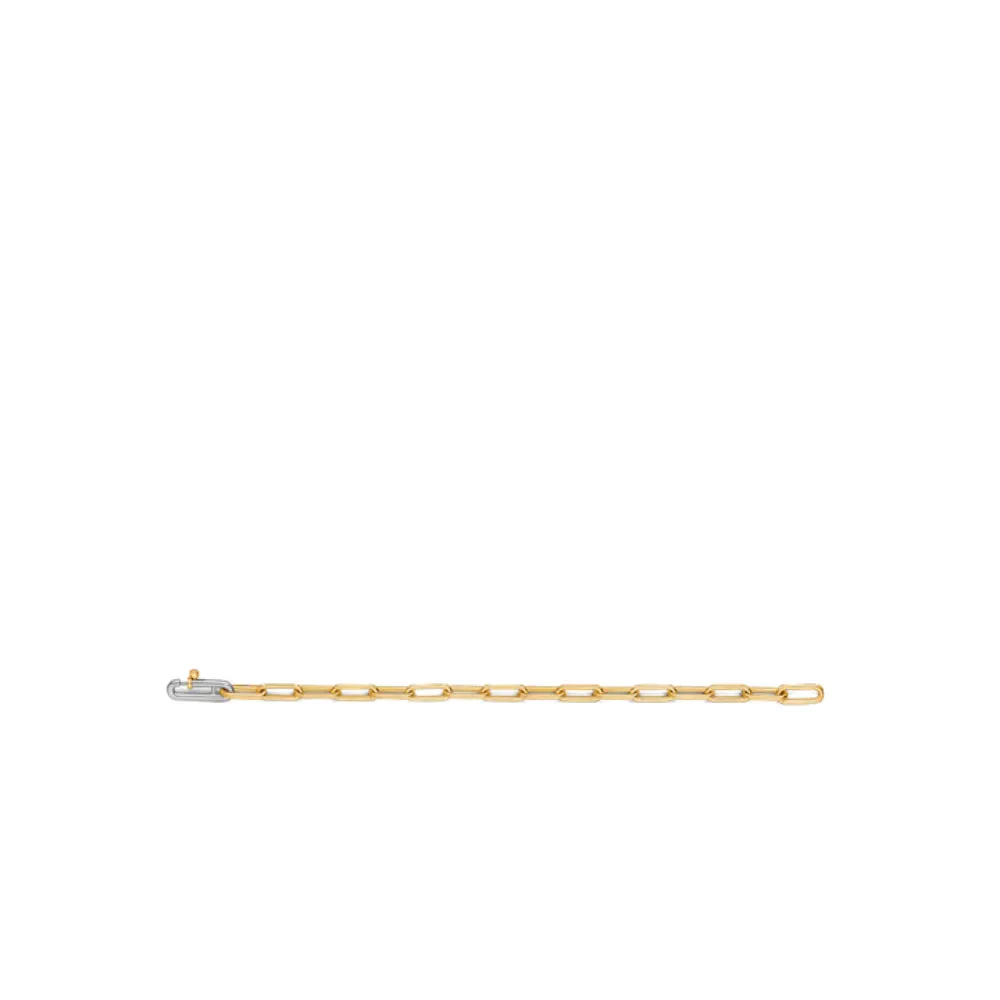 Ti Sento Two-Tone Closed Forever Link Bracelet