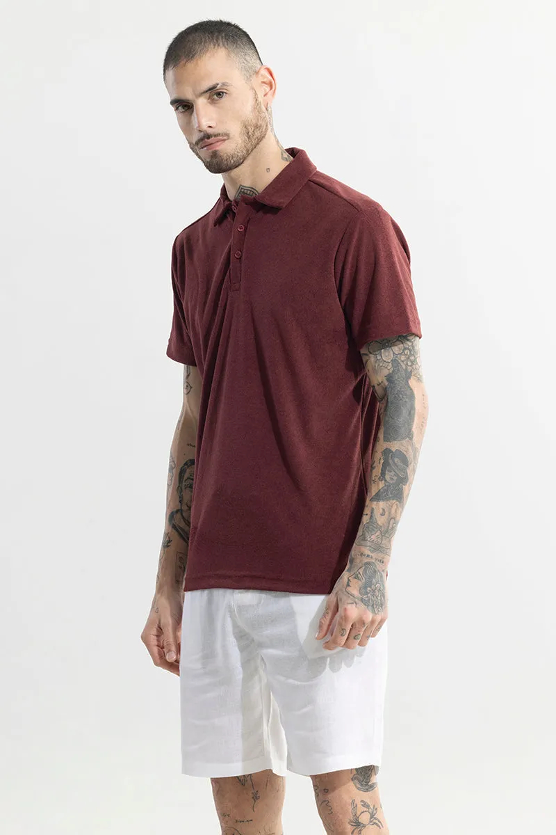 Trent Maroon Polo T-Shirt