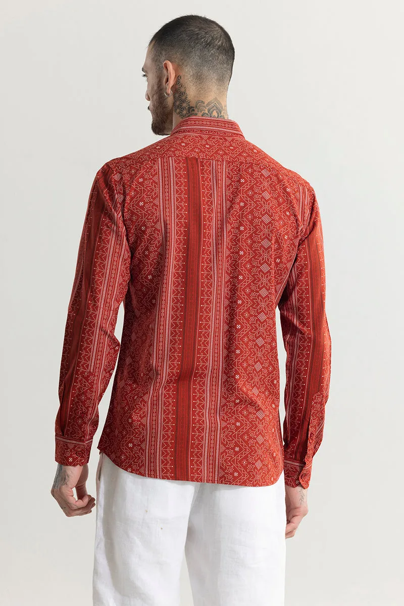 Tribal Artistry Red Shirt