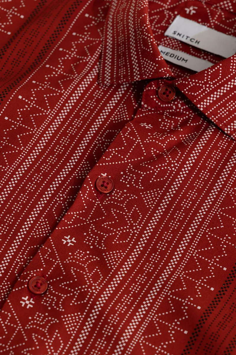 Tribal Artistry Red Shirt