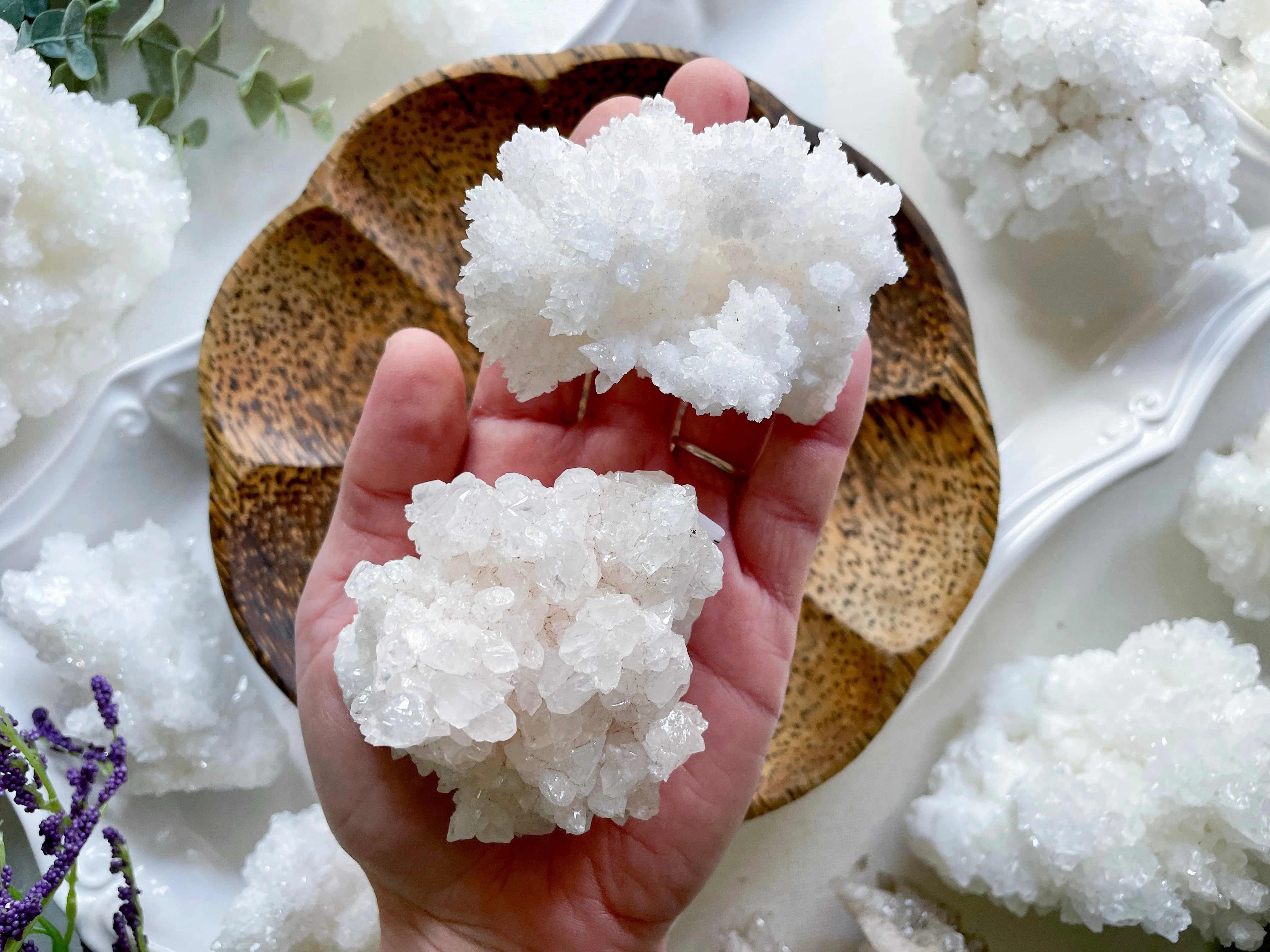 White Aragonite - Grade A || Mexico